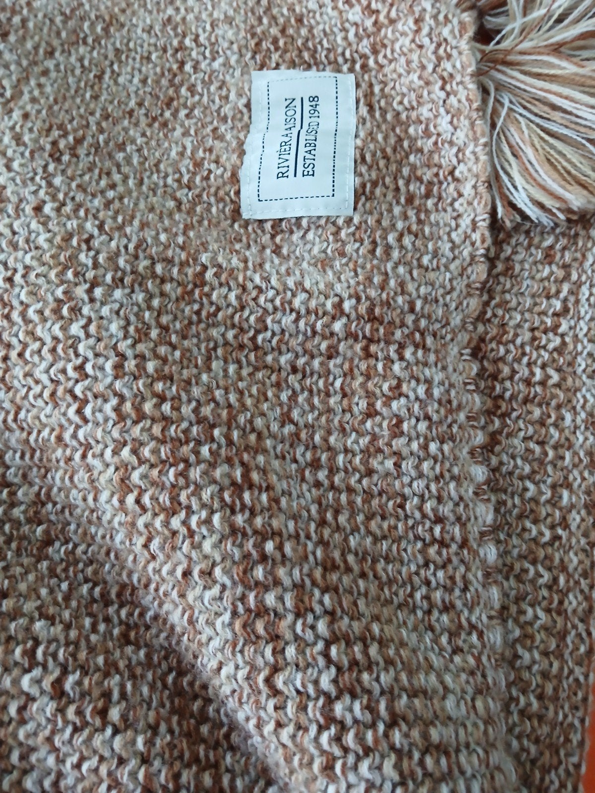 Woondeken Riviera Maison., Huis en Inrichting, Ophalen of Verzenden, Zo goed als nieuw, Plaid, Bruin