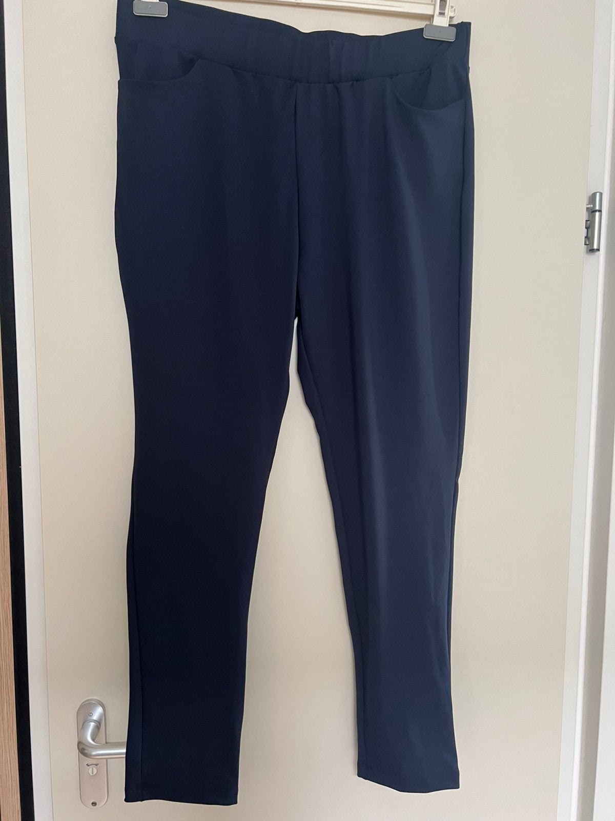 Thombiq mooie blauwe broek/travelstof/ maat 46, Maat 46/48 (XL) of groter, Nieuw, Lang, Verzenden