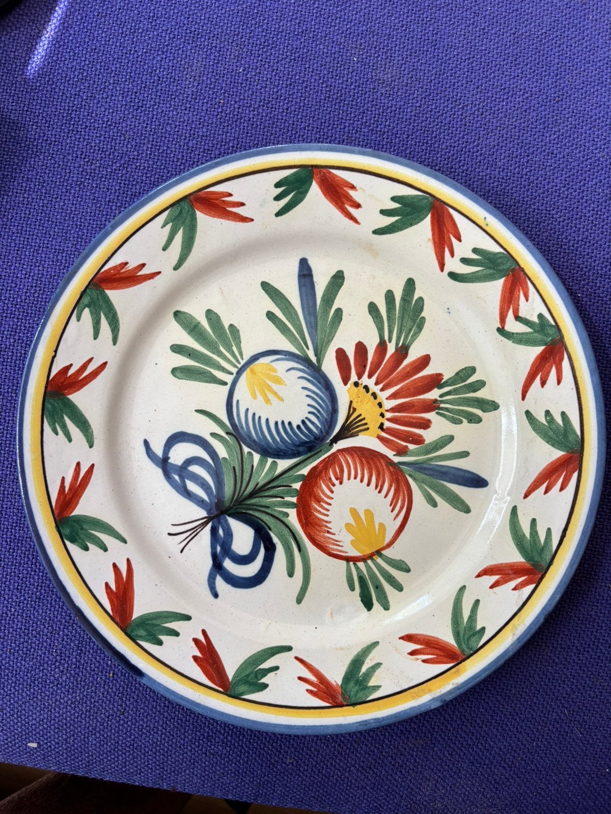 Art Deco Handgeschilderd Frans Bord Henri Delcourt 1920/'30, Ophalen of Verzenden
