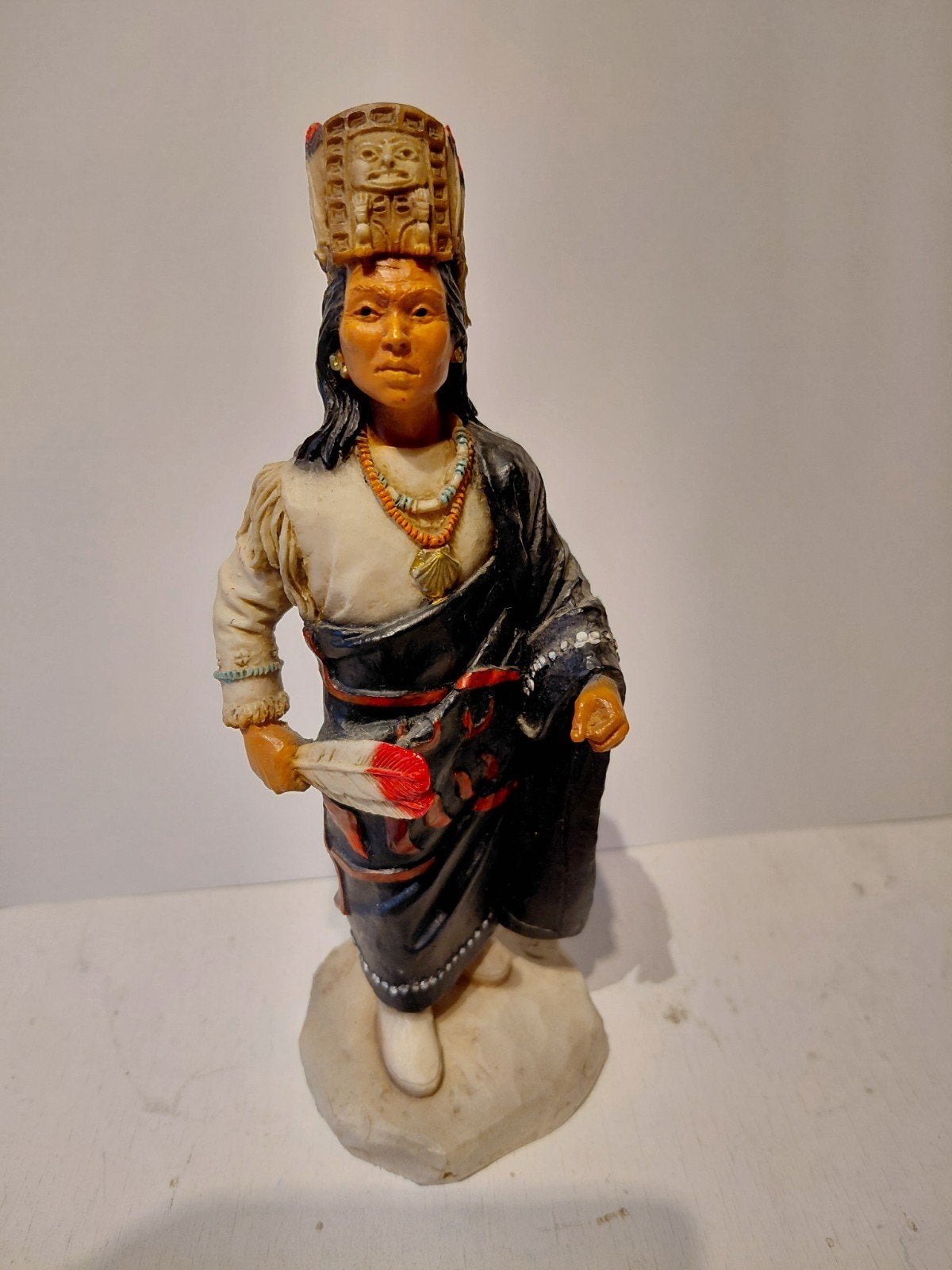 Castagna beeldje Indiaanse vrouw 1997, Ophalen of Verzenden, Gebruikt, Mens