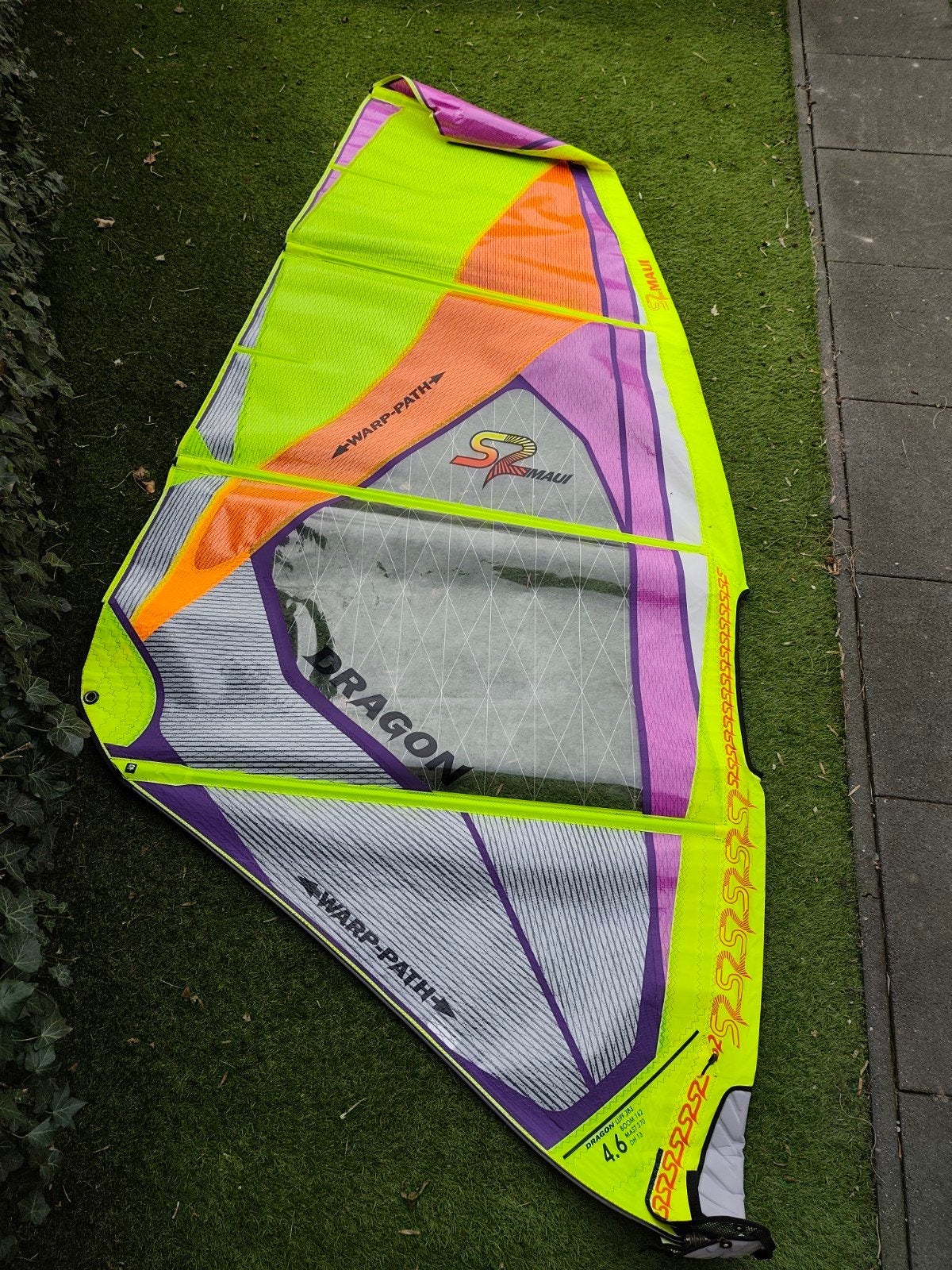 Set S2 Maui Dragon 4.6 t/m 3.8, Watersport en Boten, Windsurfen, 3.5 tot 5 m², Minder dan 250 cm, Zeil, Ophalen