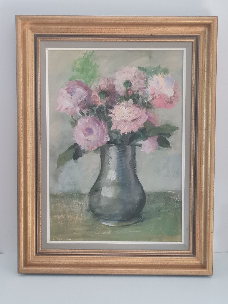 zeer mooi schilderij op doek - bloemen, Ophalen of Verzenden