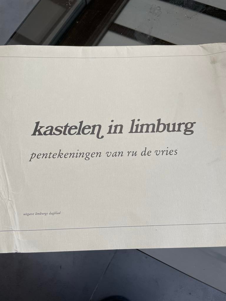 Kastelen in Limburg - Pentekeningen van Ru de Vries, Ophalen