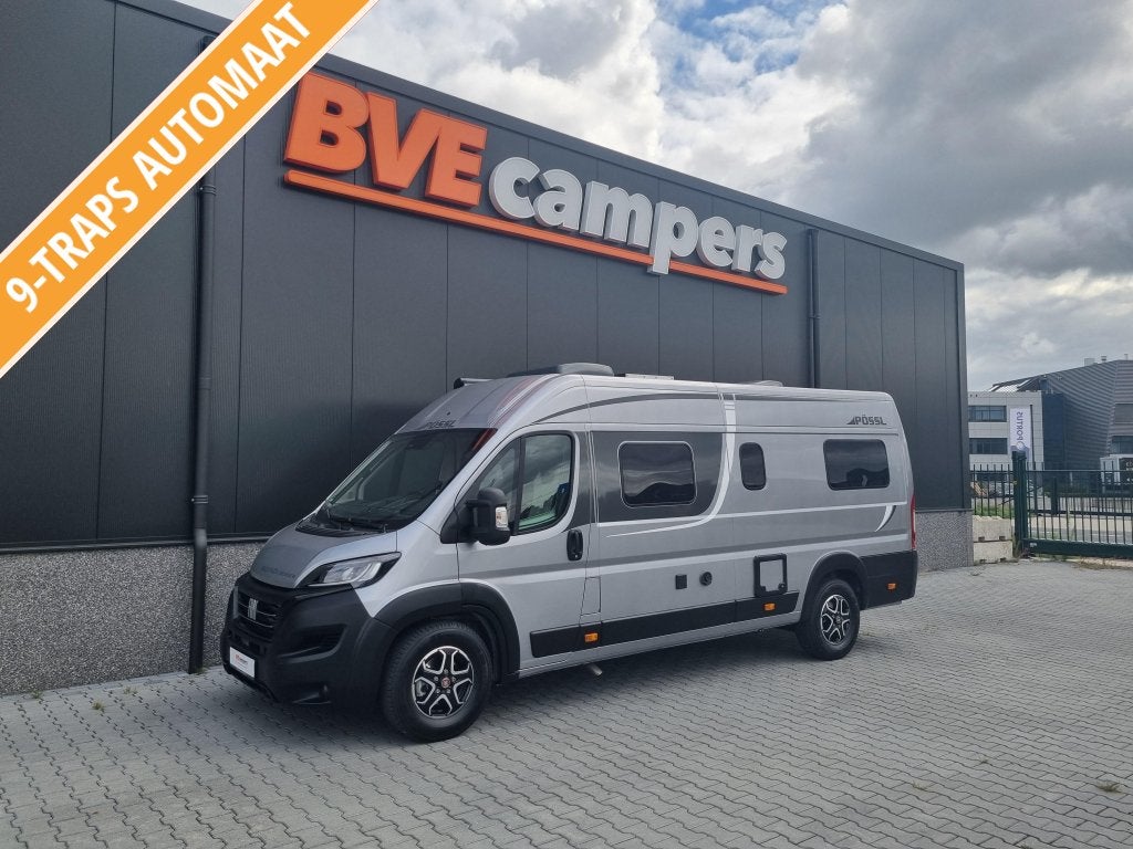 Pössl Roadcruiser 640 MAXI 180PK Automaat VOL!, Caravans en Kamperen, Automaat, Buscamper of Camperbus, Fiat, Pössl
