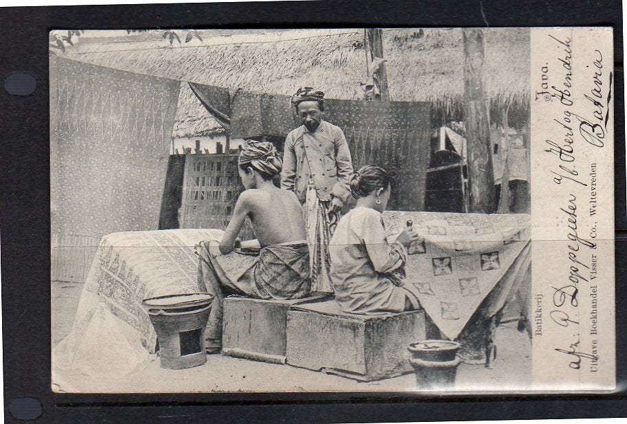 1905 Ned Indië Batikken op Java TANDJIONGPRIOK (2-22), Ophalen, Voor 1920, Buiten Europa