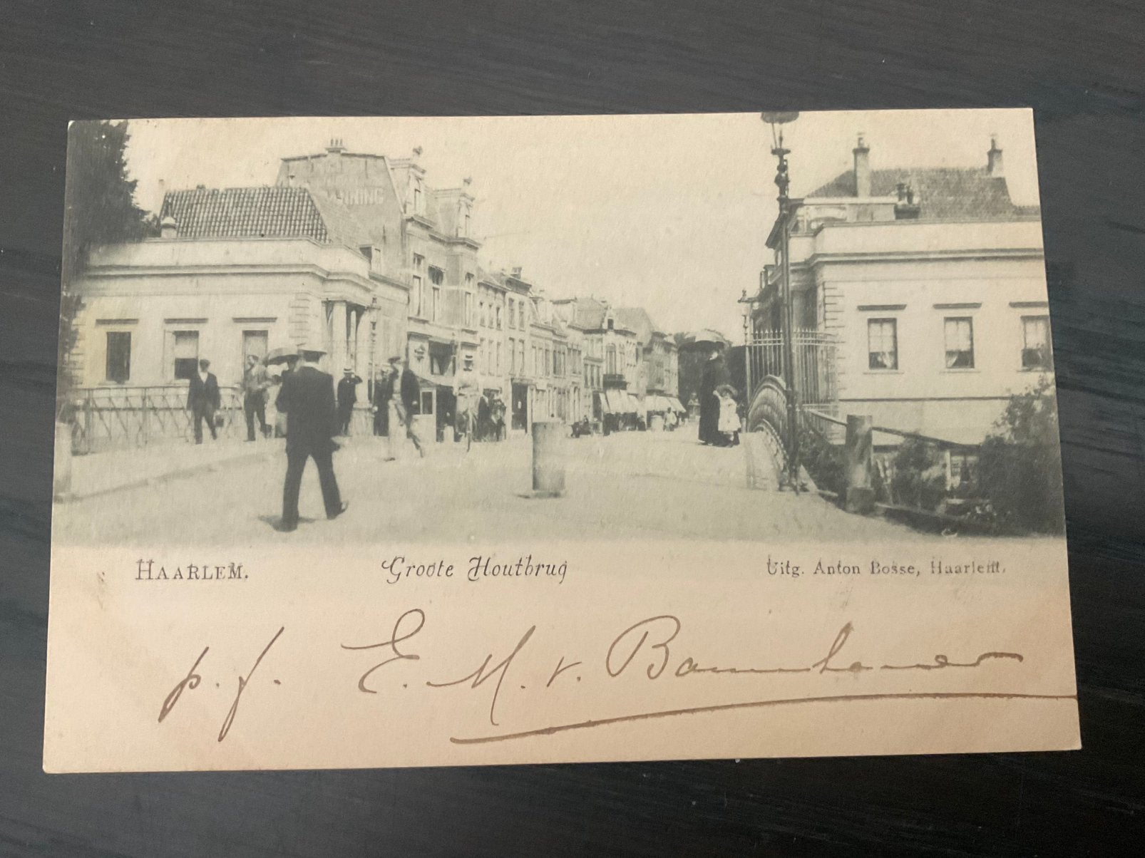 Haarlem,groote houtbrug 1900, Ophalen of Verzenden, Voor 1920, Noord-Holland