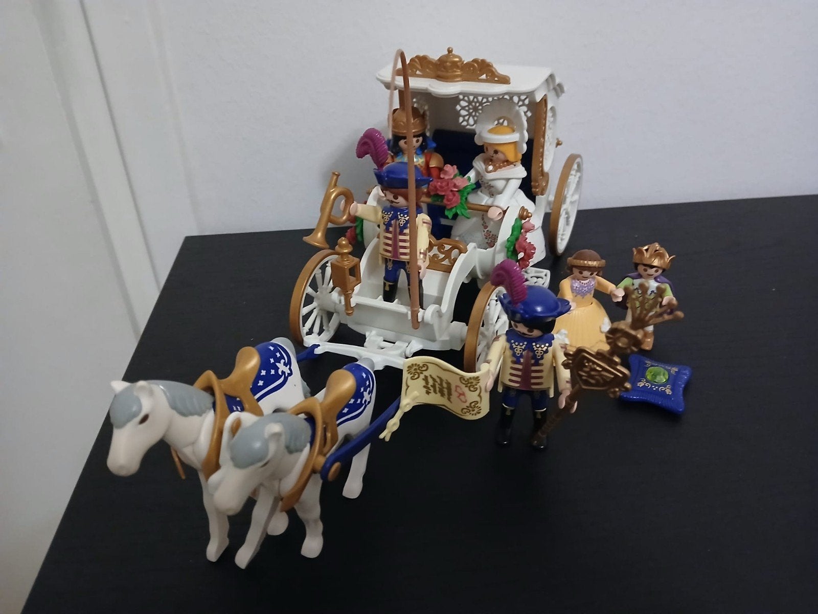 Playmobil Koninklijke Bruiloft Koets met Figuren, Kinderen en Baby's, Ophalen, Complete set, Voertuig, Zo goed als nieuw