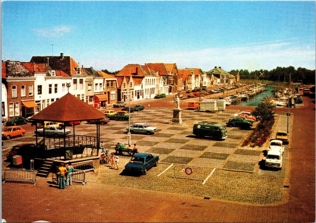 Brouwershaven - Marktplein, Verzenden, 1960 tot 1980, Ongelopen, Zeeland