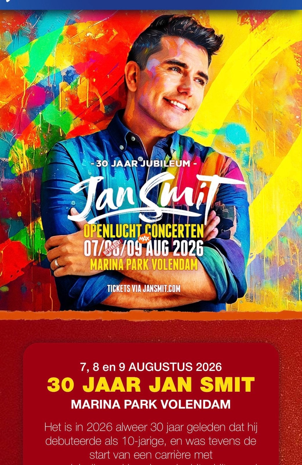 Tickets Jan Smit, Tickets en Kaartjes, Twee personen, Augustus