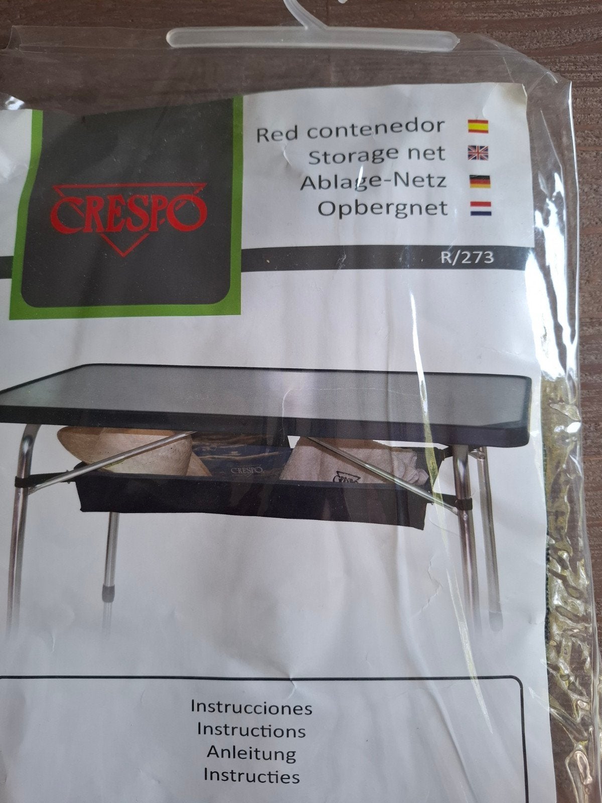 Crespo opbergnet R/273 voor onder kampeertafel (nieuw), Ophalen of Verzenden