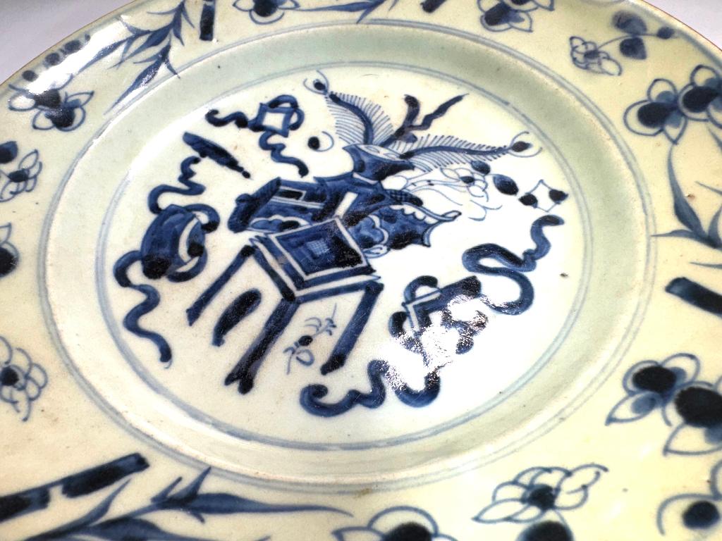 Absolute topper! Chinees - Japans cobalt blue porselein bord, Ophalen of Verzenden