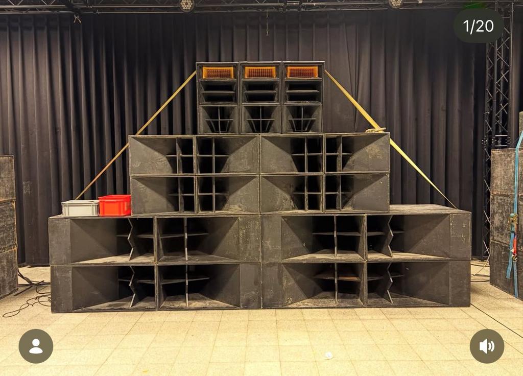 Subwoofer Hessbh te koop, Audio, Tv en Foto, Luidsprekers, Ophalen of Verzenden, 120 watt of meer, Subwoofer, Overige merken