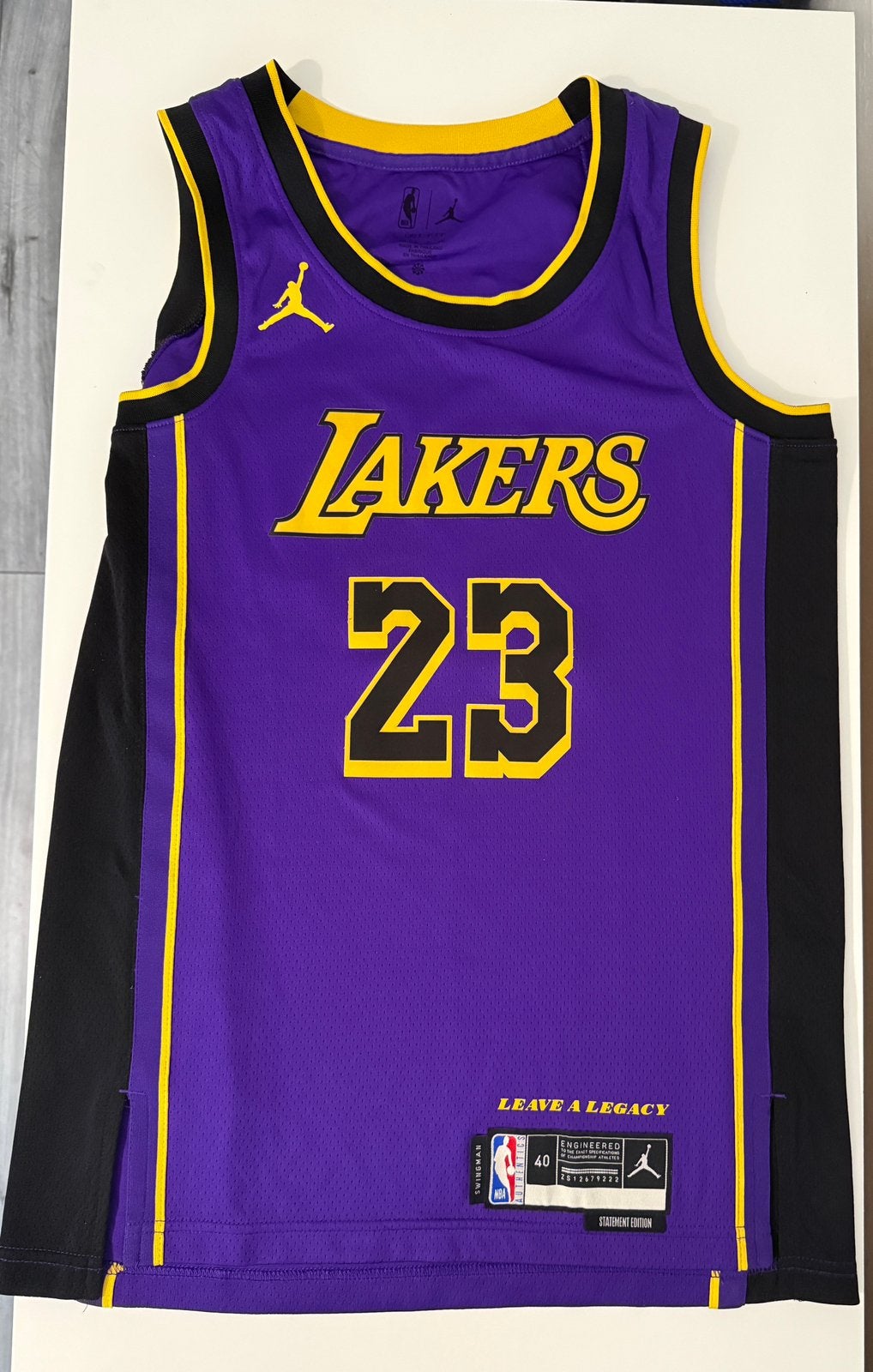 Los Angeles Lakers NBA Jersey LeBron James Jordan Nike, Ophalen of Verzenden, Zo goed als nieuw, Kleding