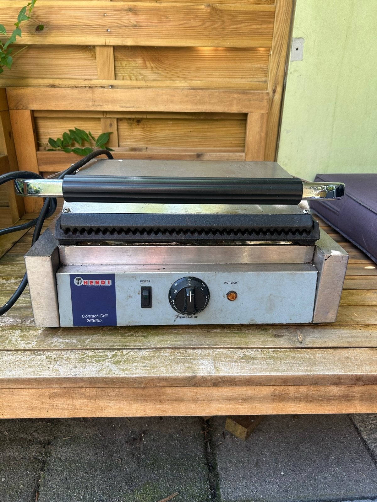Hendi Contact Grill 263600 - Professionele Contactgrill, Ophalen of Verzenden, Gebruikt