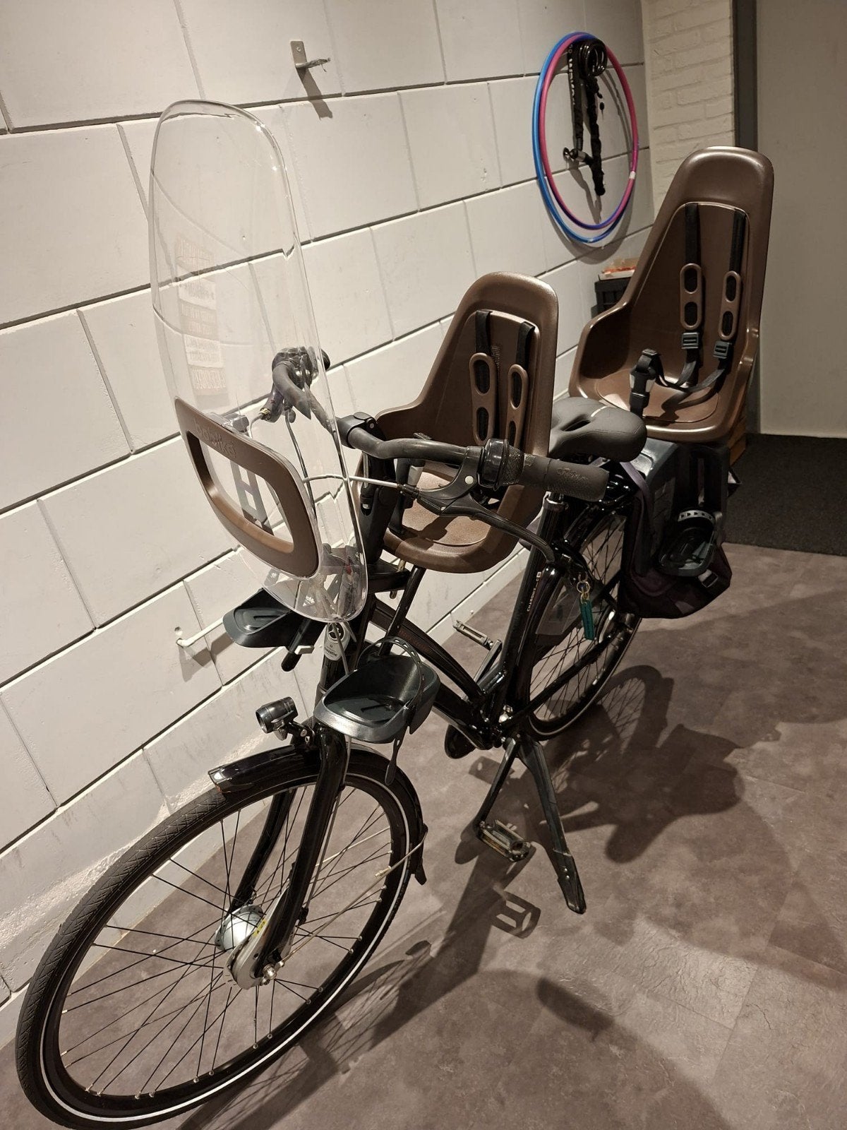 BoBike fietsstoeltjes bruin (set), Ophalen, Gebruikt, BoBike, Voetsteuntjes