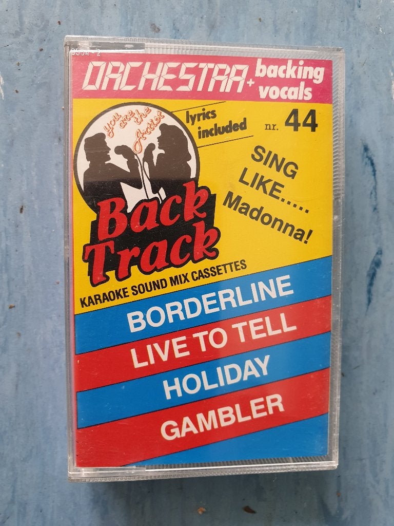 Karaoke musiccassette Madonna  4 nrs. + songteksten, Ophalen of Verzenden, Nieuw, Overige typen