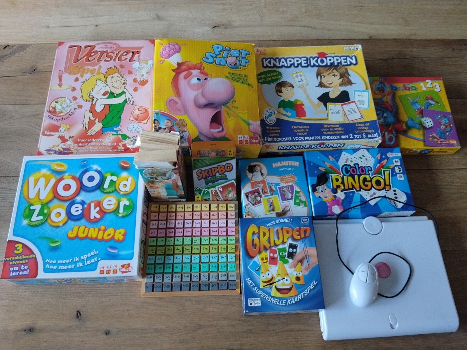 Grote collectie bordspellen en kaartspellen, Een of twee spelers, Ophalen of Verzenden, Gebruikt