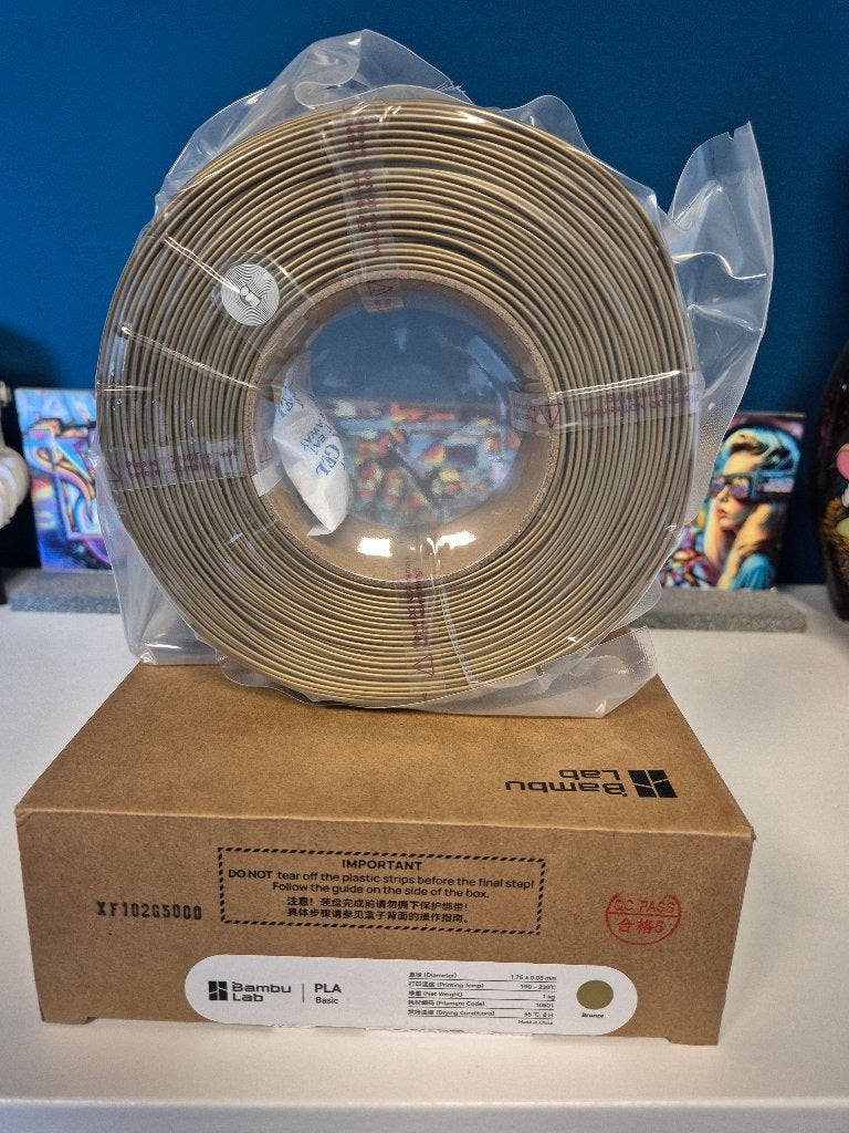 Bambu Lab PLA Basic refill - Bronze (1kg), Ophalen of Verzenden, Nieuw, Filamentrollen
