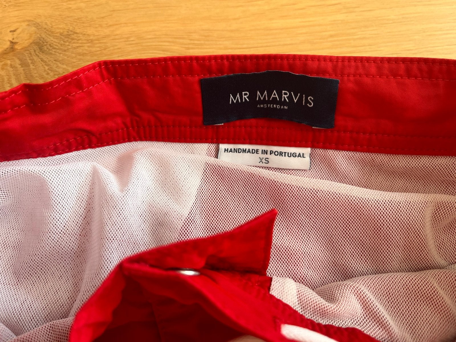 Mr Marvis zwembroek rood XS, Ophalen of Verzenden, Maat 46 (S) of kleiner, Rood, Zwemshort