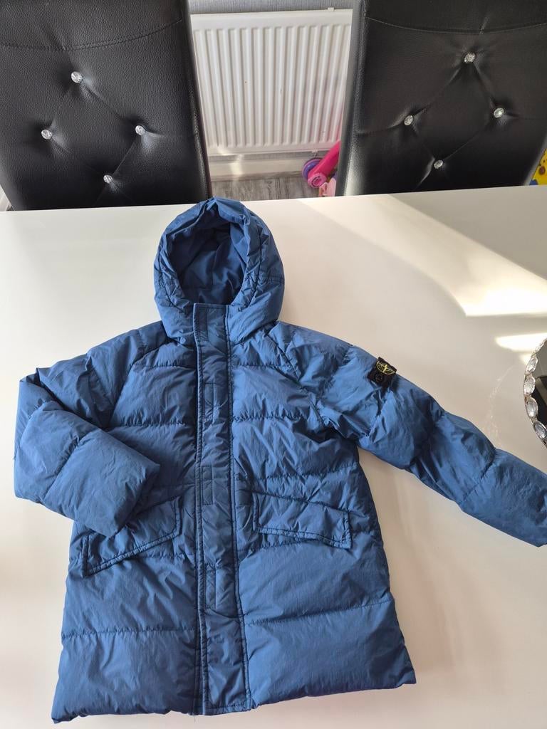 Stone Island Winterjas - Maat 6 jaar - Blauw, Kinderen en Baby's, Ophalen of Verzenden, Zo goed als nieuw, Stone Island, Jongen