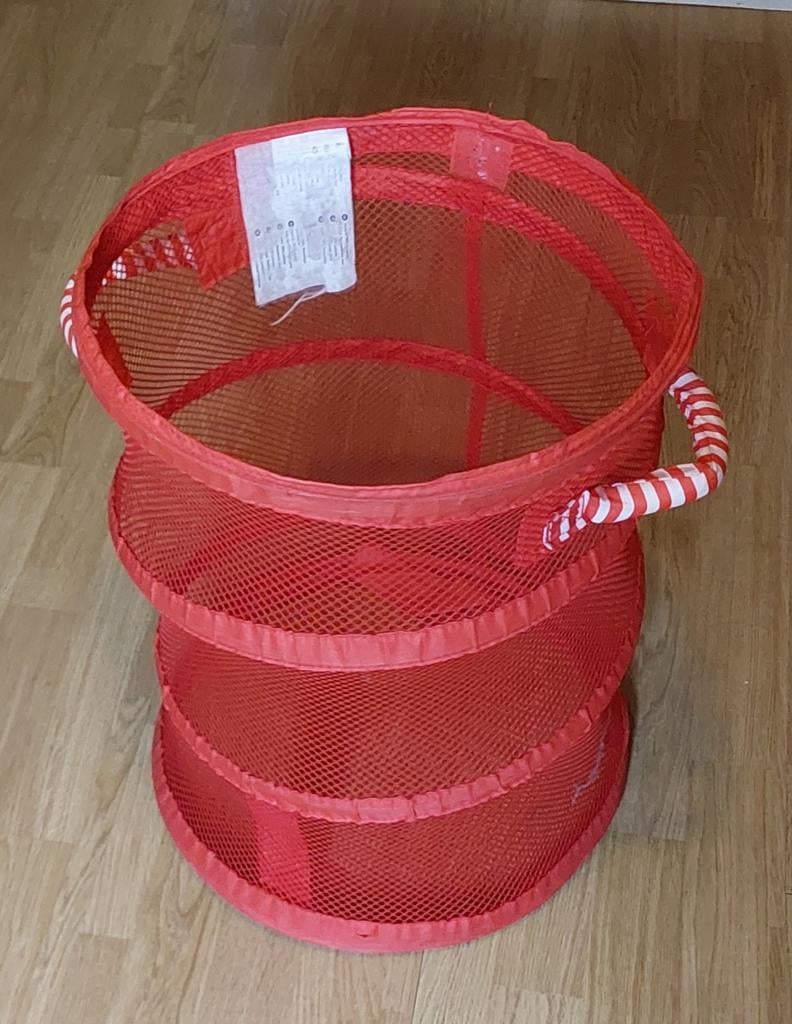 Wasmand rood, Ophalen, Gebruikt