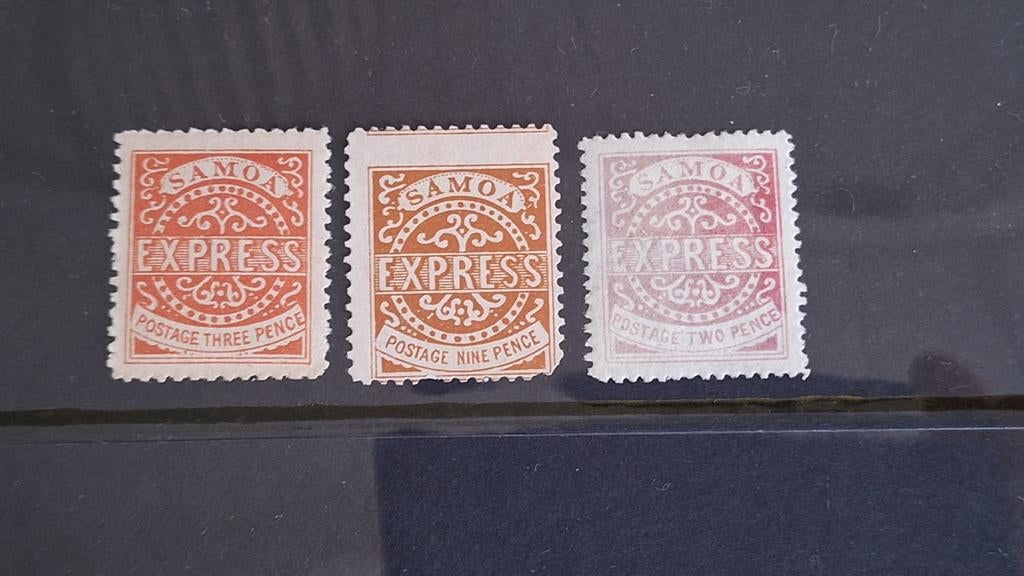 Postzegels samoa met 3 express zegels, Ophalen of Verzenden, Dier of Natuur