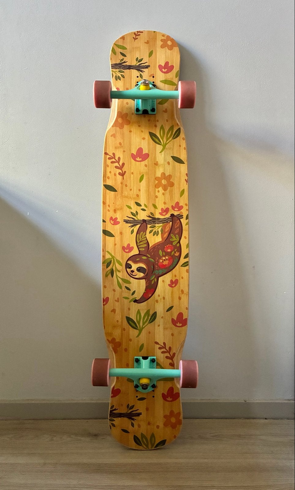 Timberboards Dancer Longboard - Tortuga (custom), Sport en Fitness, Ophalen of Verzenden, Zo goed als nieuw, Overige typen, Longboard