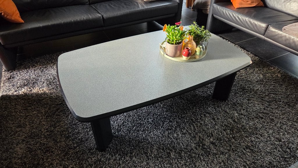 Salontafel, MDF met Formica blad, afm 130x80 cm, Ophalen, 100 tot 150 cm, 50 tot 100 cm, Zo goed als nieuw