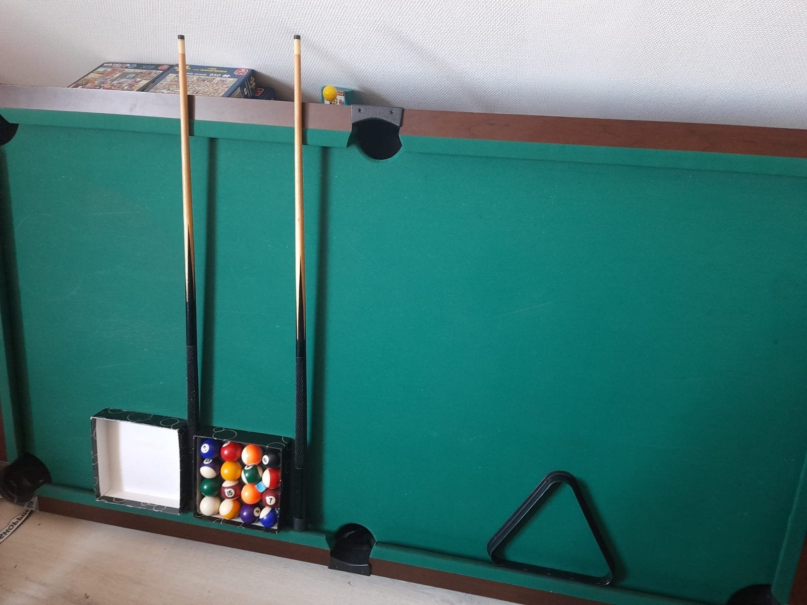 Tafelbiljart 183 cm x 100 met accessoires, Ophalen, Gebruikt