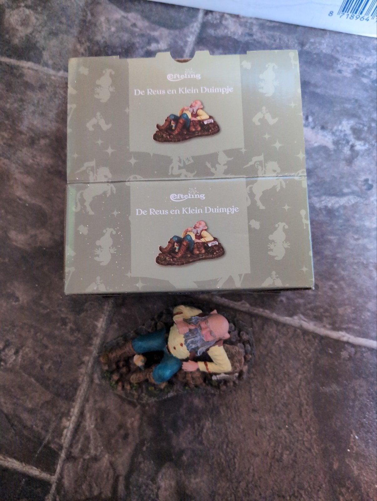Efteling De Reus en Klein Duimpje beeldje, Ophalen of Verzenden, Nieuw, Beeldje of Poppetje