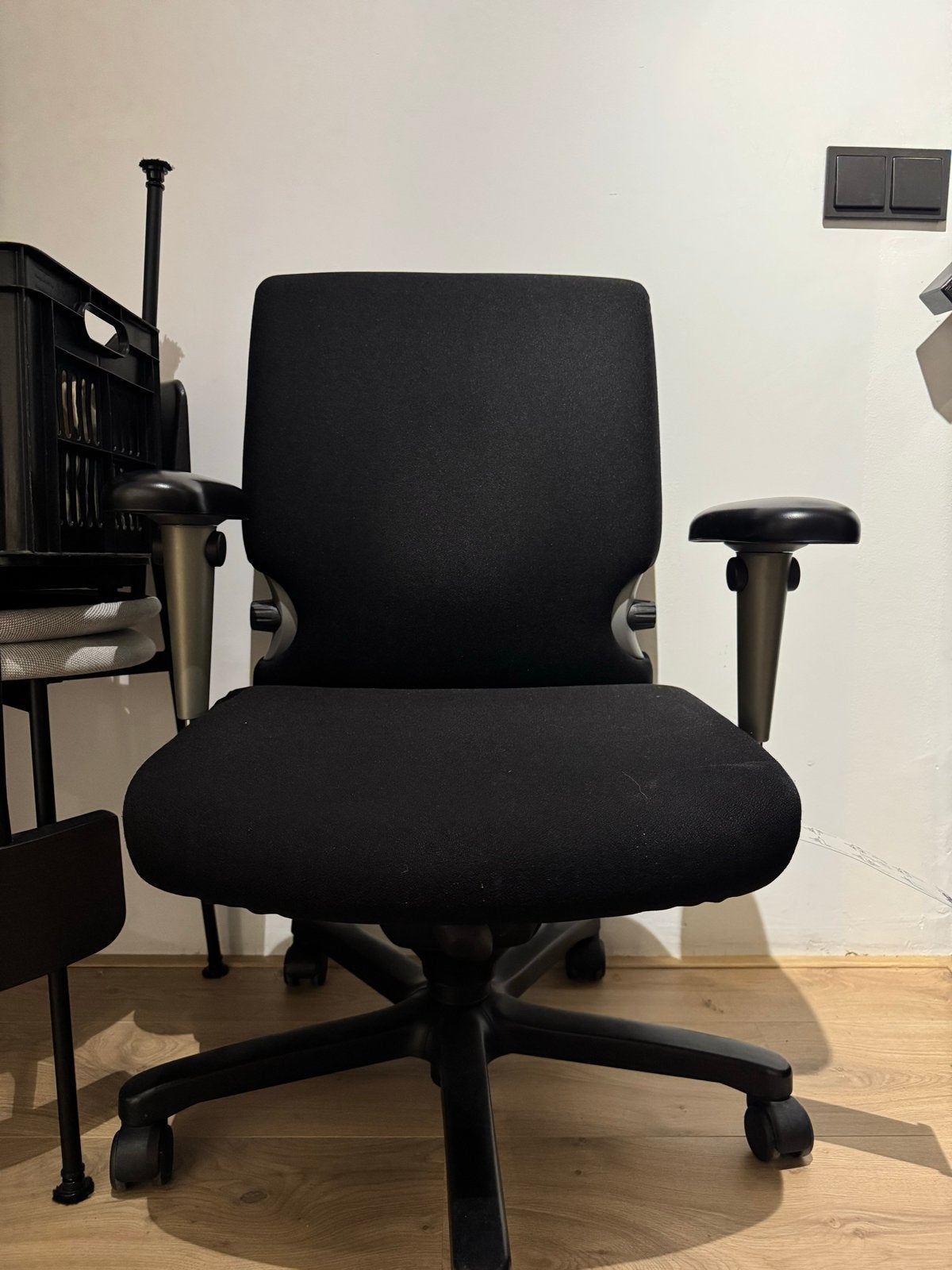 Haworth Comforto Bureaustoel, Ophalen, Gebruikt, Zwart, Bureaustoel