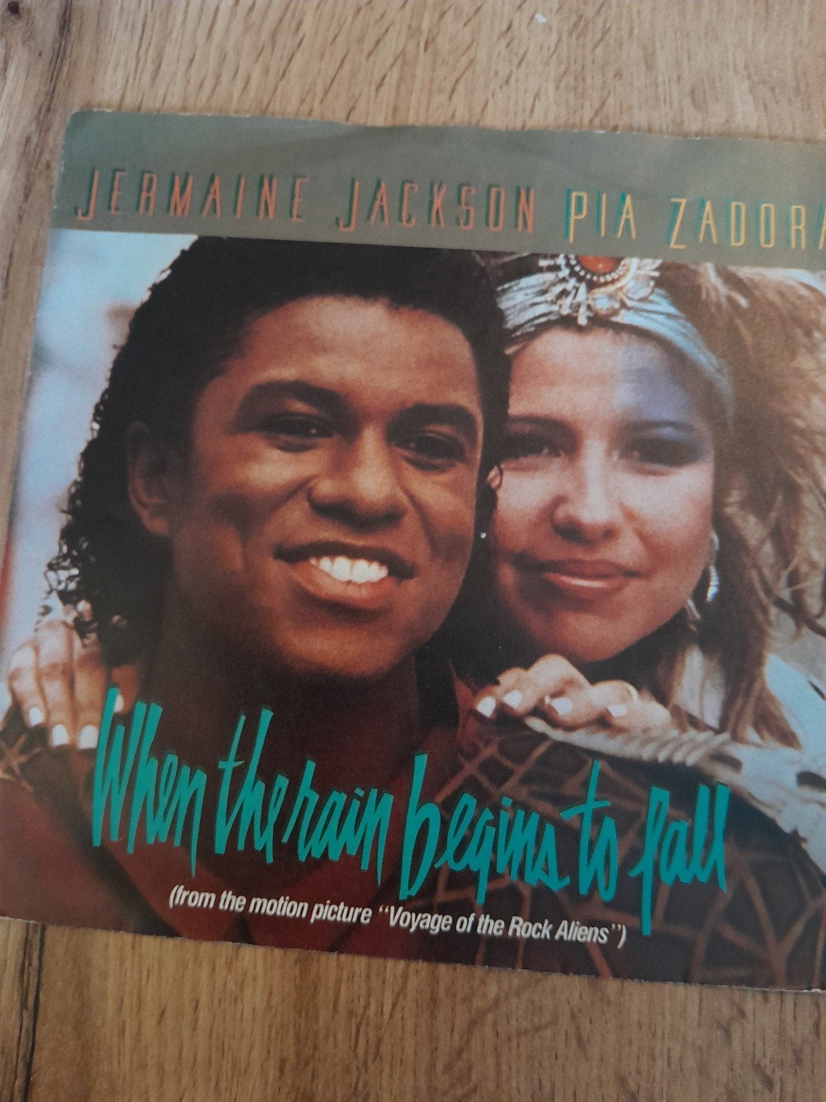 Jermaine jackson 7inch when the rain begins to fall, Ophalen of Verzenden, Zo goed als nieuw, Pop