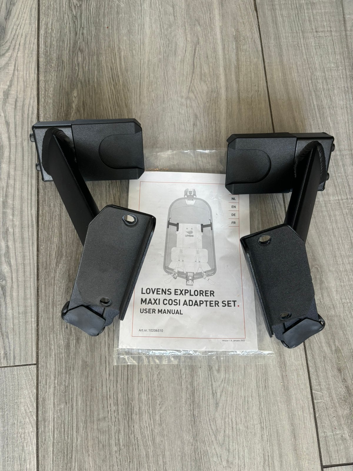 Lovens bakfiets maxi cosi adapter set, Ophalen, Zo goed als nieuw