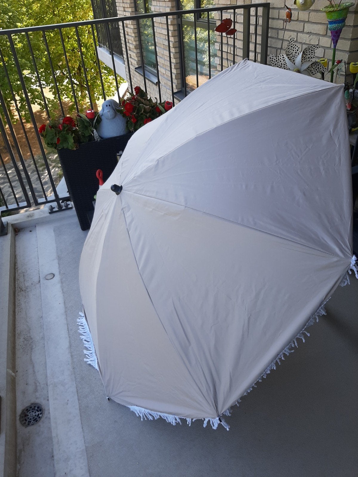 Parasol Human Nature ANWB, Tuin en Terras, Ophalen, Kantelbaar, Nieuw, Parasolvoet