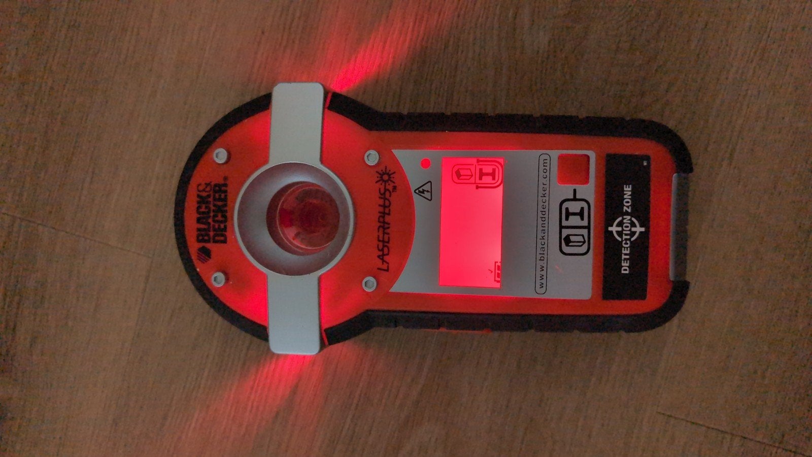 Black & Decker LaserPlus Detector met tas, Ophalen of Verzenden, Gebruikt, Overige meters
