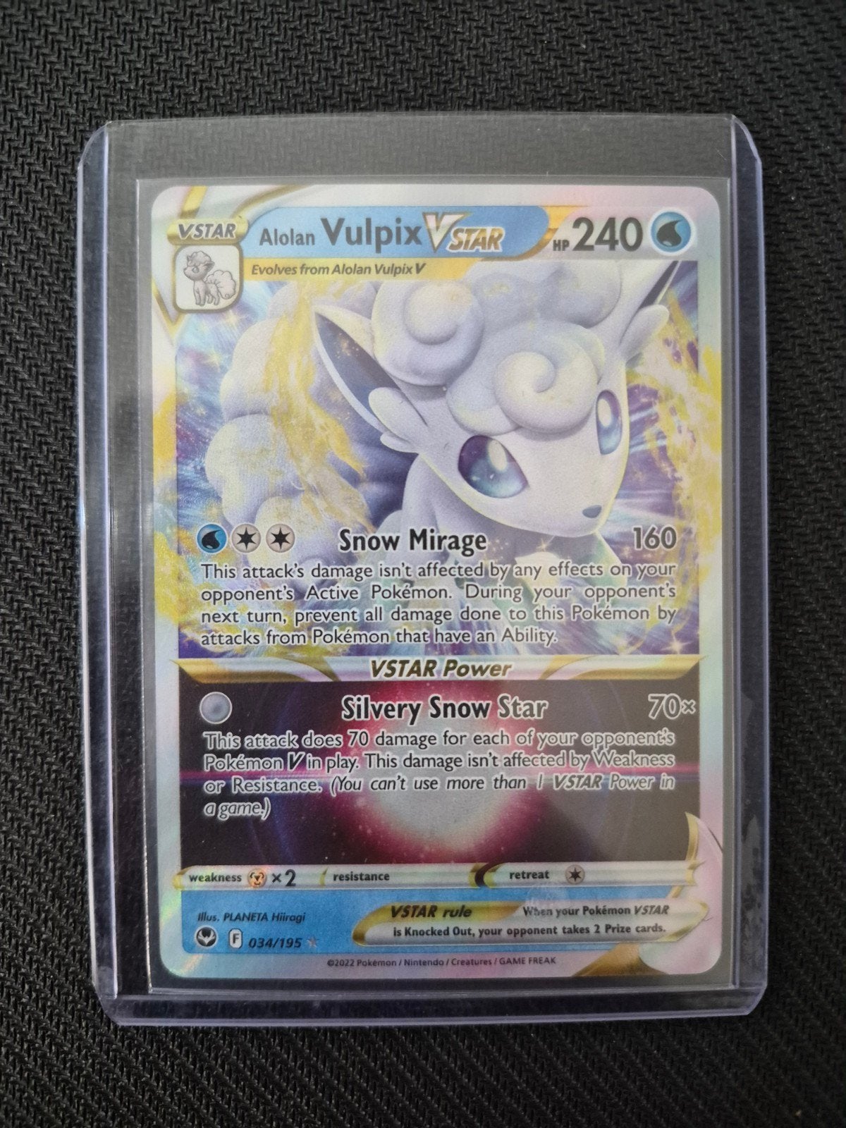 Alolan vulpix vstar, Ophalen of Verzenden, Zo goed als nieuw