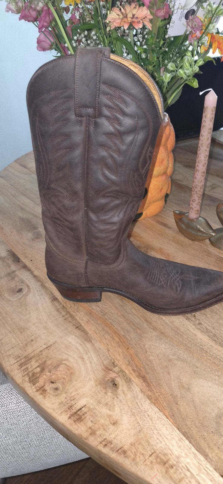 Sendra Cowboylaarzen - Bruin Leer, Hoge laarzen, Bruin, Ophalen of Verzenden, Zo goed als nieuw