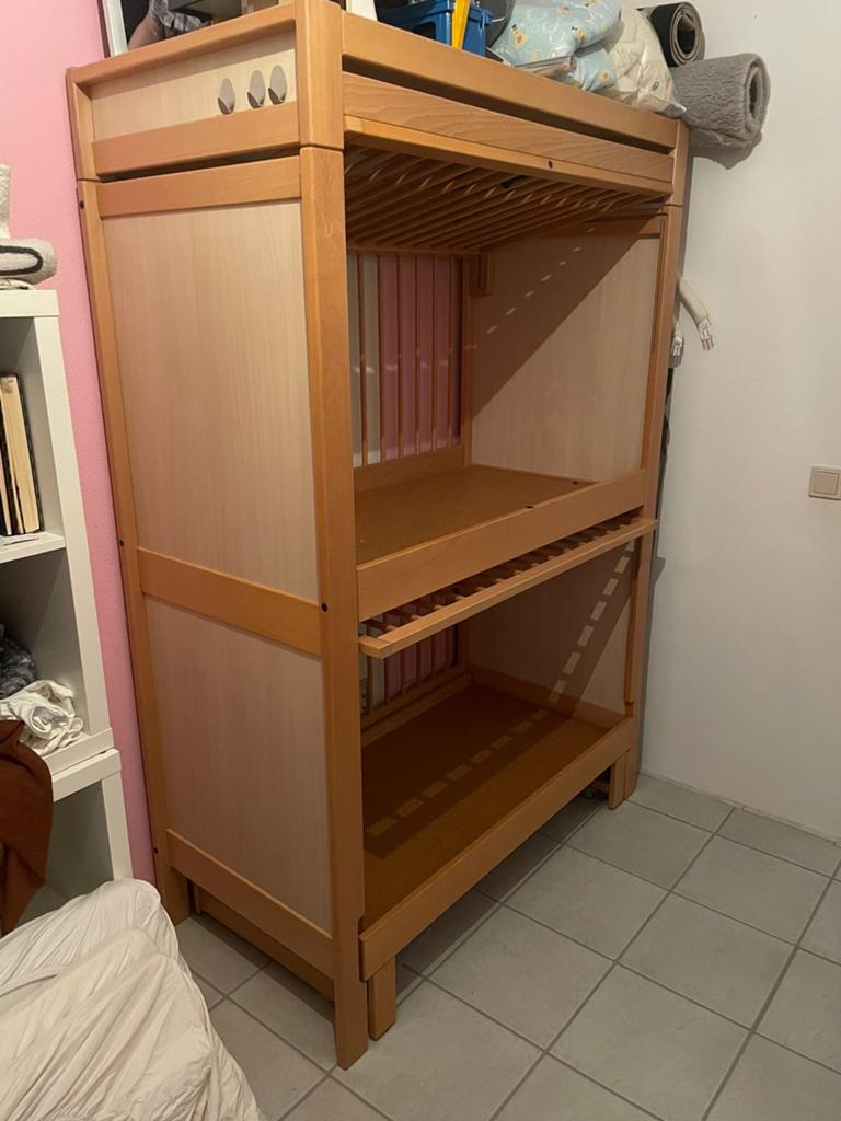 Stapelbed ledikant - Goede staat, uitschuifbaar onderbed, Ophalen, Gebruikt, 90 cm, Eenpersoons