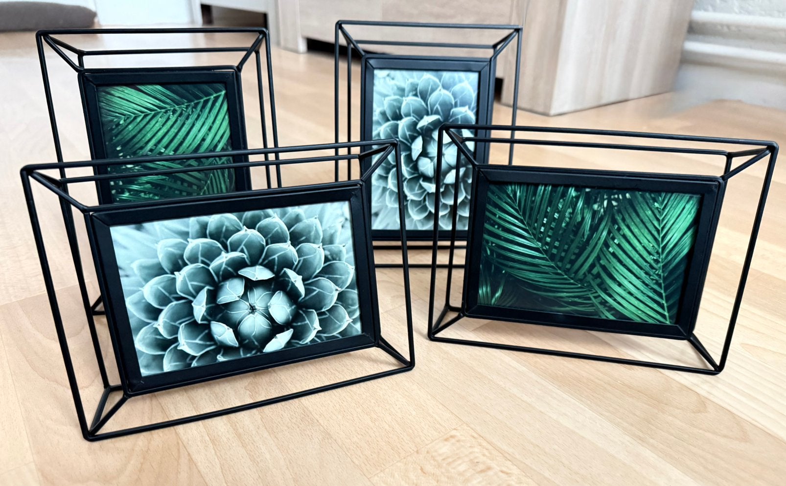 Nieuw 4 zwarte fotolijsten €10, Audio, Tv en Foto, Fotografie | Fotolijsten, Met glas, Nieuw, Standaard fotolijst, Ophalen of Verzenden
