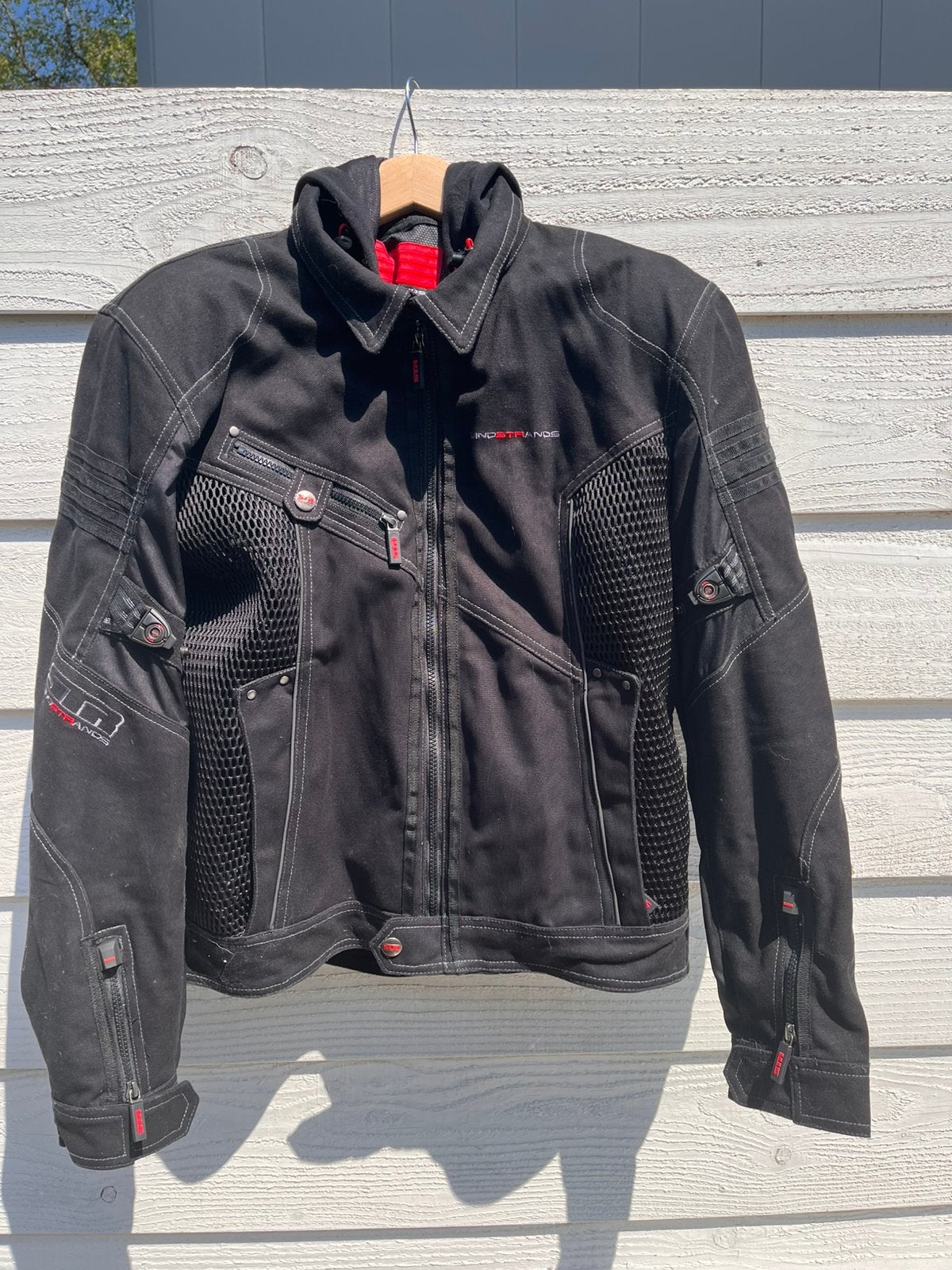 Lindstrands doorwaai motorjas - maat L - zgan, Motoren, Kleding | Motorkleding, Ophalen of Verzenden, Tweedehands, Jas | textiel