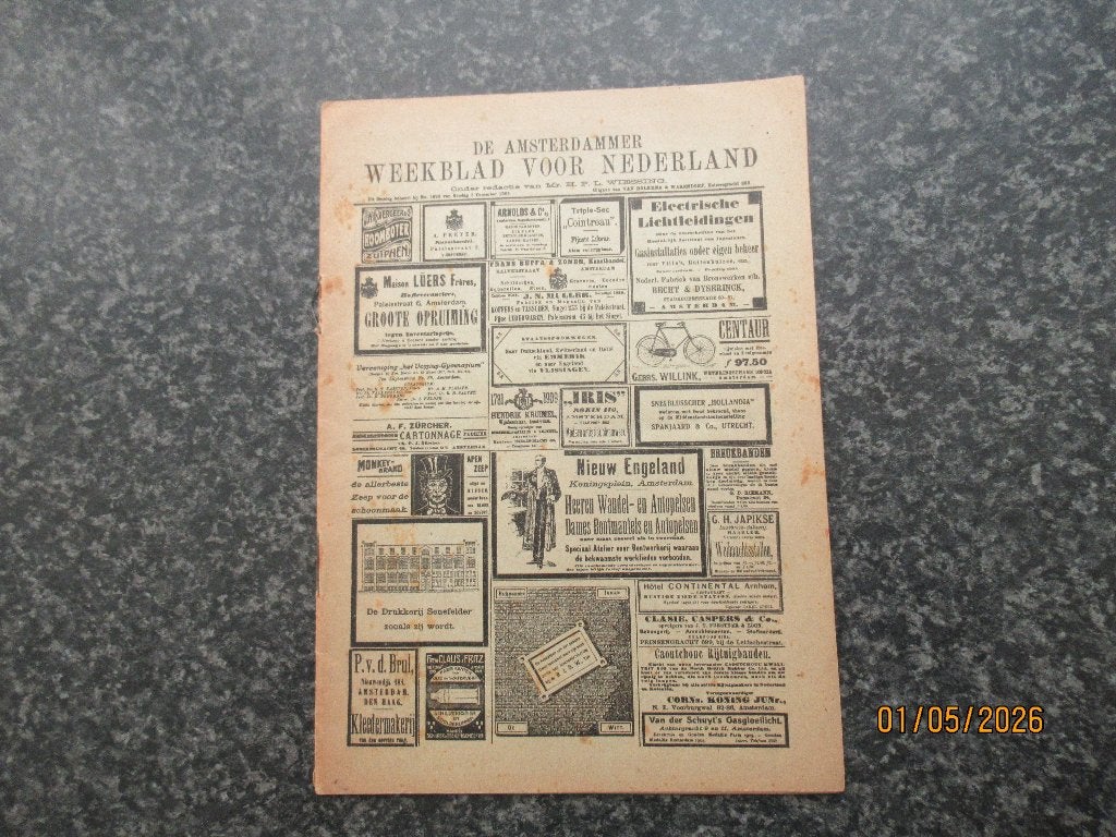 DE AMSTERDAMMER- WEEKBLAD VOOR NEDERLAND-oa BRAAKENSIEK-1909, Ophalen of Verzenden, 20e eeuw of later, Gelezen