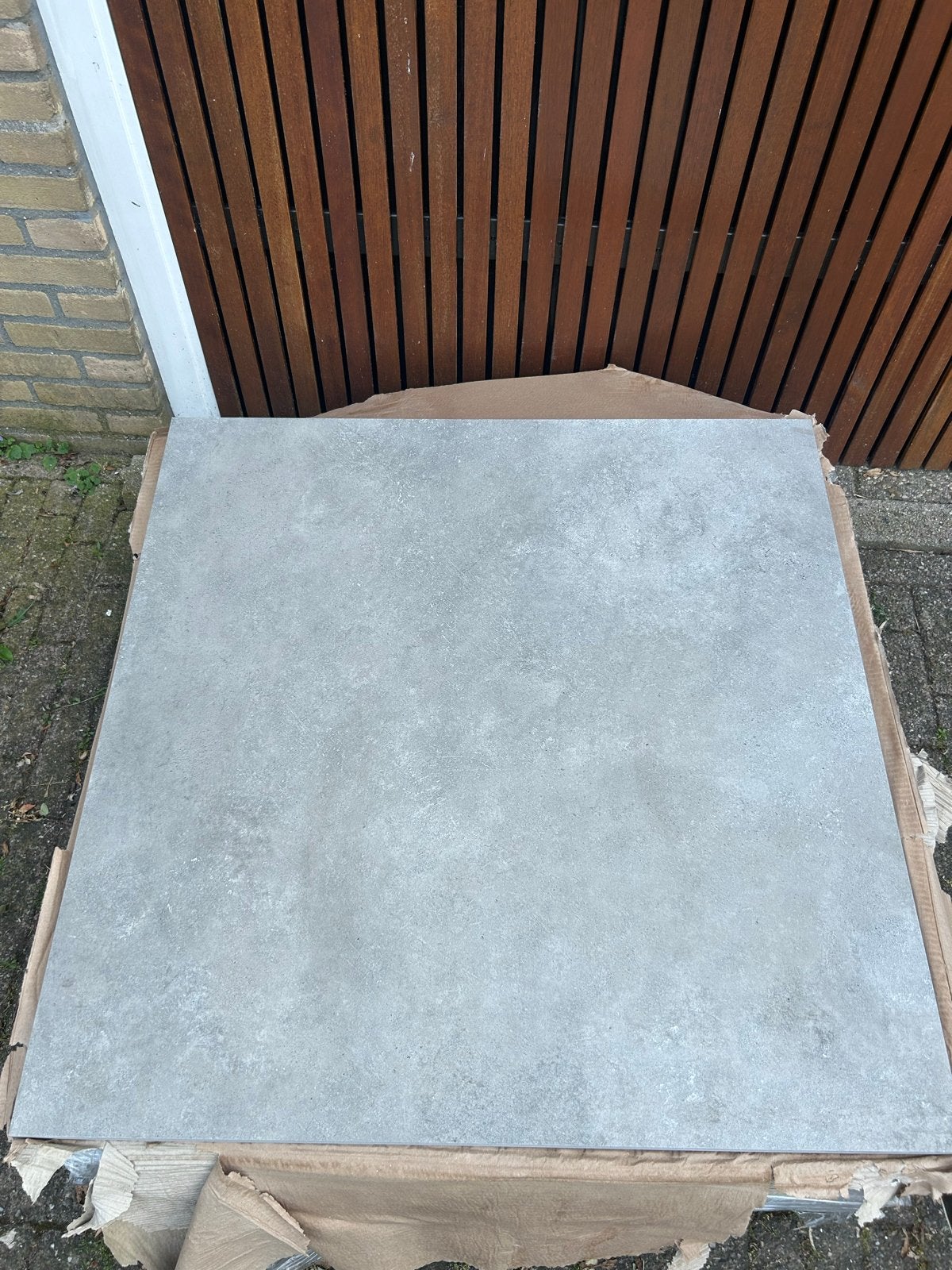 8 Nieuwe Keramische Tegels 90x90 cm - 7,2 m² - 3 cm dik, Ophalen, 60 cm of meer, Keramiek, Nieuw