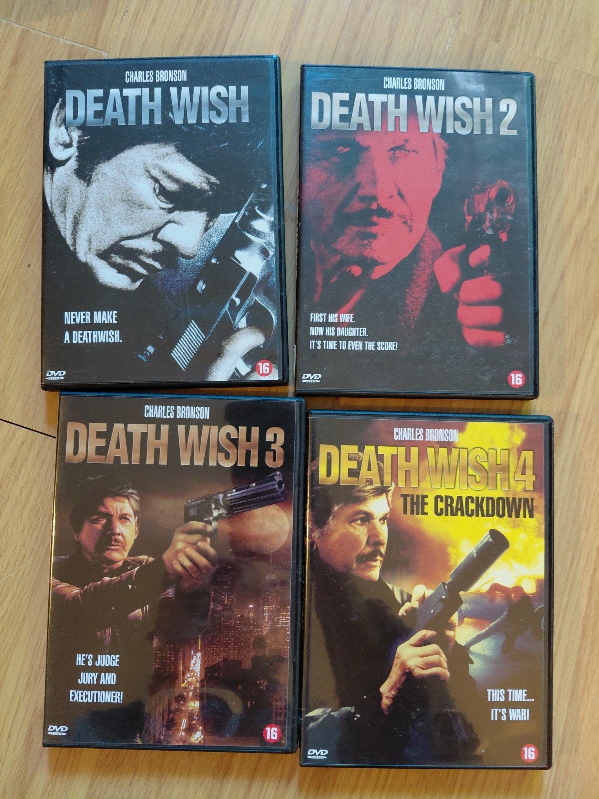 Charles Bronson DEATH WISH 1 tm 4 zgan NL ondertitels, Cd's en Dvd's, Dvd's | Actie, Vanaf 16 jaar, Ophalen of Verzenden, Zo goed als nieuw