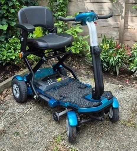 Skyline Mobility S19F plus - 4 wiel opvouwbare scootmobiel, Ophalen, Zo goed als nieuw, Mango, 10 km/u of minder