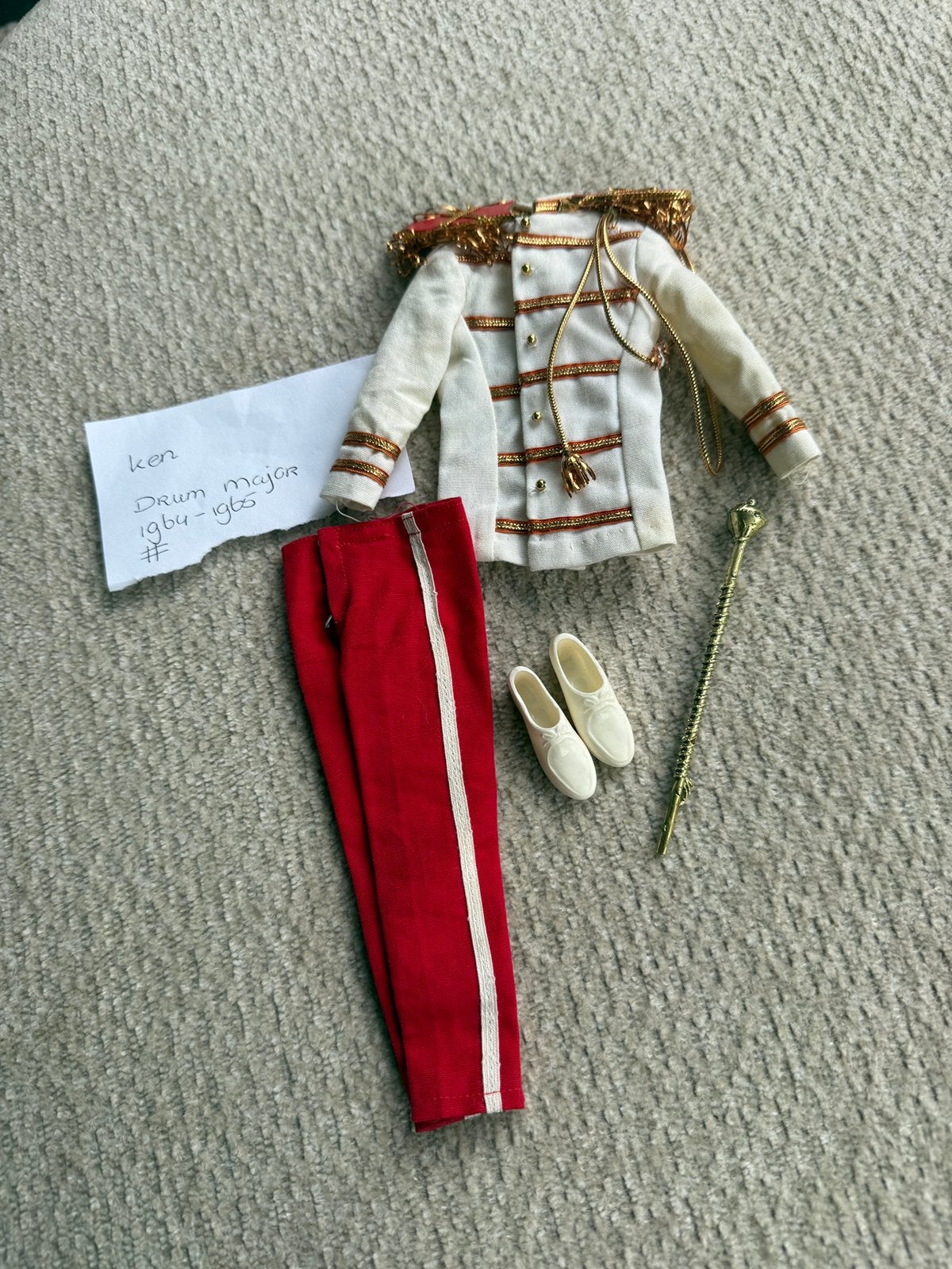 Vintage kleding barbie voor Ken Drum Major, Ophalen of Verzenden, Gebruikt, Kleertjes