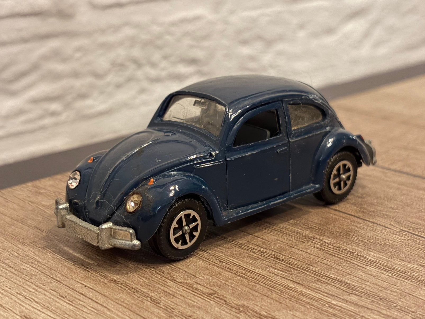 Dinky Toys 129 VW Volkswagen Kever De Luxe Blauw, Ophalen of Verzenden, Zo goed als nieuw, Auto, Dinky Toys