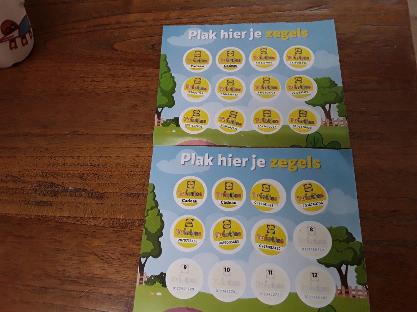 lidl tuintjes zegels 1,5 spaarkaart, Lidl, Ophalen of Verzenden
