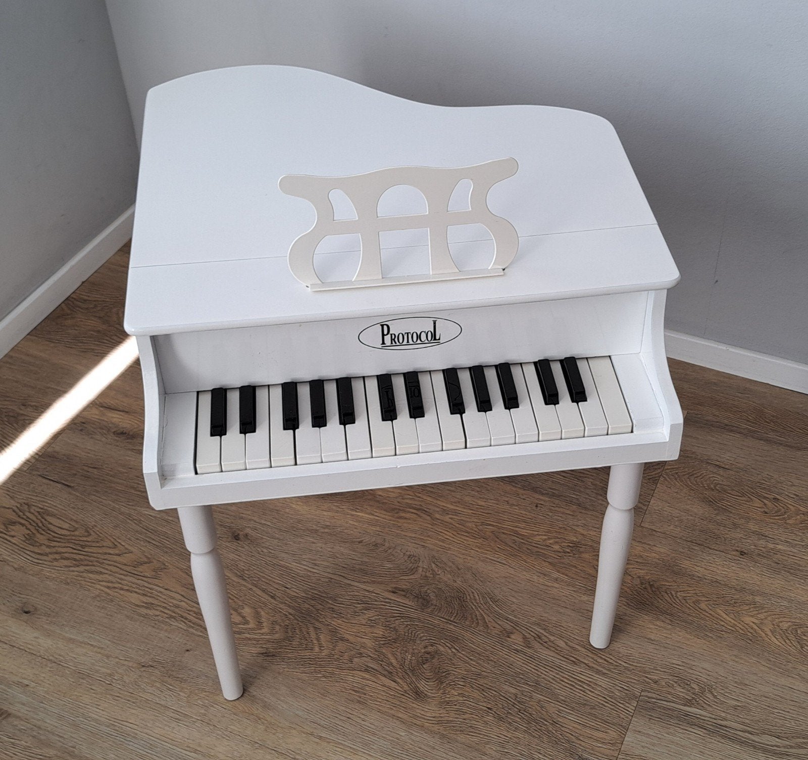 Witte kinderpiano Protocol, Ophalen, Zo goed als nieuw, Overige typen
