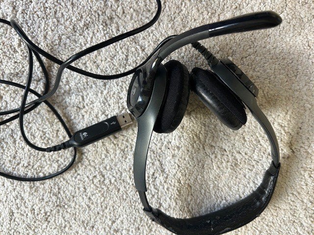 Logitech H390 USB headset met microfoon Teams/Zoom, Ophalen of Verzenden, Gebruikt