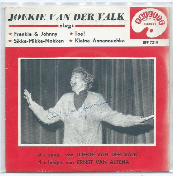 Joekie van der Valk- EP !, Verzenden, 7 inch, Zo goed als nieuw, Levenslied of Smartlap